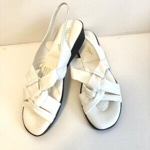Angel Steps White Slip-on Shoes Sandals Size 8.5 M